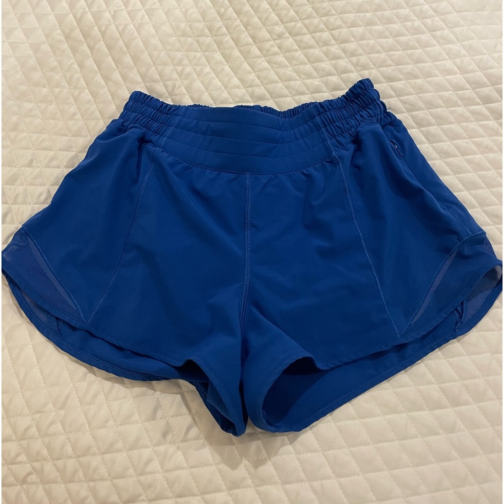 Lululemon blue hotty hot shorts